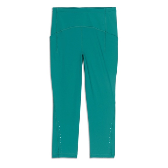 lululemon athletica Pants - Lululemon Swift Speed High-Rise Crop 21"  teal lagoon size 8